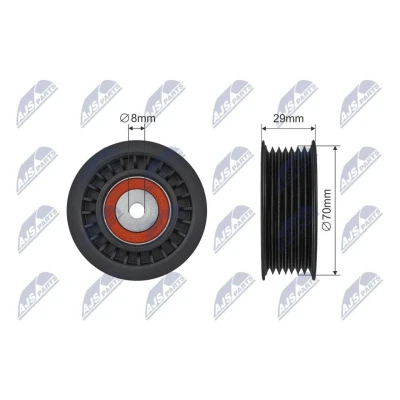 Immagine di NTY RNK ME 083 Rullo Tendicinghia SMART: Forfour II Hatchback, RENAULT: Twingo 3