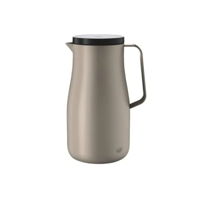 Immagine di alfi STUDIO TT 1,0 l, thermos in acciaio inox opaco a doppia parete, mantiene caldo 12 ore, freddo 24 chiusura vite, apertura grande, thermos, lavabile lavastoviglie, senza BPA