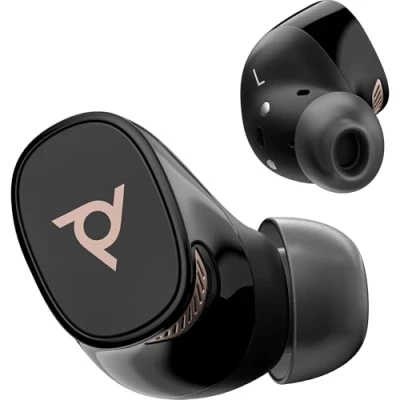 Immagine di Poly Voyager Free 20, Auricolari Bluetooth 5.1, Cancellazione Rumore, Cuscinetti XS/S/M/L, Comandi sul Dispositivo, Autonomia 8 Ore, Compatibile con Windows, macOS, Android, iOS, Nero