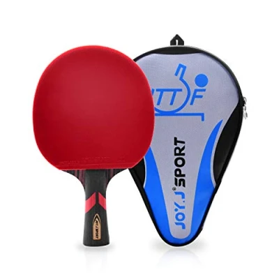 Immagine di Racchetta da Ping Pong Professionale Con Custodia, TT Gomma Approvata ITTF, Perfetta per Livello Intermedio e Avanzato, Principianti Intermedi