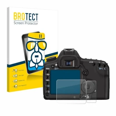 Immagine di brotect Pellicola Protettiva Vetro per Canon EOS 5D Mark II Protezione Schermo [Durezza Estrema 9H, Chiaro]