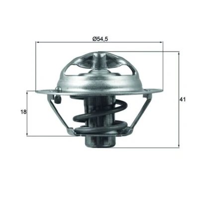 Immagine di MAHLE ORIGINAL TX 162 82D Termostato motore 82 54,5 con guarnizione RENAULT: CLIO 4, 3, SCENIC NISSAN: Qashqai / Qashqai+2 I, 2