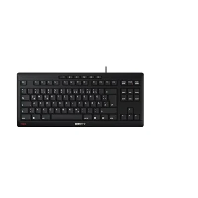 Immagine di CHERRY STREAM KEYBOARD TKL, Tastiera Con Filo senza Tastierino Numerico, Layout per la Germania (QWERTZ), Battitura Silenziosa dei Tasti, Sensazione di Digitazione Unica, Nero