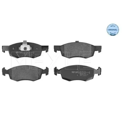 Immagine di MEYLE Kit pastiglie freno ORIGINAL Quality Assale anteriore non predisposto per visualizzazione avviso usura con lamierino anticigolío 025 246 7318