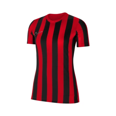 Immagine di Nike Performance Division IV Striped Kurzarm Maglia da calcio, Donna, Taglia: XS, Rotschwarzweiss