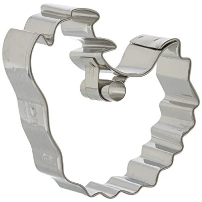Immagine di Stampini per Biscotti a Forma di Testa Cinghiale goffratura, Argento, 6 cm