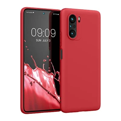 Immagine di kwmobile Custodia Compatibile con Xiaomi Mi 11i / Poco F3 Cover Back Case per Smartphone in Silicone TPU Protezione Gommata rosso classico