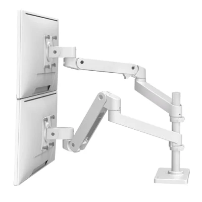 Immagine di Ergotron LX PRO ARM DUAL DISPLAY STACKING white (27&quot;), Supporto per monitor, Bianco