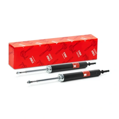 Immagine di TRW JGT1108T Ammortizzatore A pressione del gas 45 15 doppio tubo telescopico Spina superiore, inferiore M10x1 TWIN mister auto