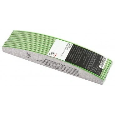 Immagine di Peggy Sage Set 10 lime per unghie 2 lati mezzaluna 100/180, zebra Disk