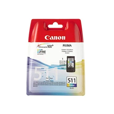 Immagine di Canon CL 511 Original Cartucce d&#039;inchiostro (Original, MP480, MP240, MP260, MX320, MX330, MP270, MP 272, MP490, MP492, Stampa a getto d&#039;inchiostro, Scatola)