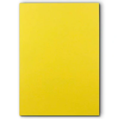 Immagine di FarbenFroh Foglio di cartoncino in formato DIN A5, 240 g/m² , colori vivaci 50 Bogen 72 giallo.