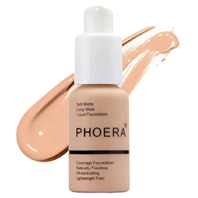 Immagine di Glamza PHOERA Foundation Concealer Makeup, completamente coprente, illuminante, di lunga durata (103 Warm Peach)