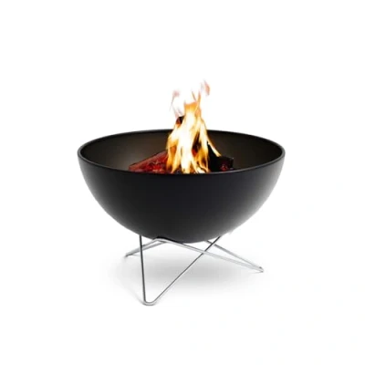 Immagine di höfats Braciere Bowl 70 con base a stella in acciaio inox combustione basso consumo di fumo piastra Plancha e griglia utilizzabile inclinabile smaltato,