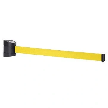 Immagine di Flexibarrier Nastro di bloccaggio retrattile da 10 m, con alloggiamento a parete in plastica ABS, funzione blocco automatico
