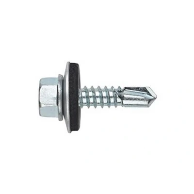Immagine di INDEX Fixing Systems DIN 7504 K ARVUL Confezione da 500 Viti autotaladrantes testa esagonale e rondella stampato, rivestimento zincato, ABE166325