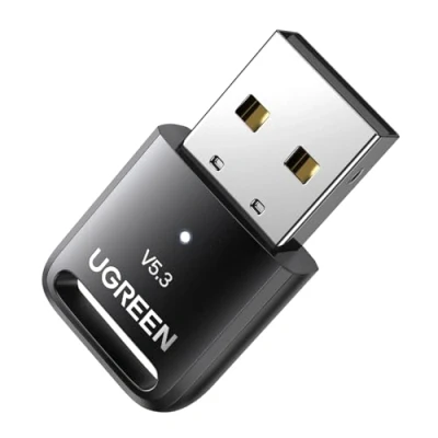 Immagine di UGREEN Adattatore Bluetooth 5.3 USB per PC Chiavetta Windows 11 10 8.1, Dongle Compatibile con Controller PS5 PS4 Xbox One S Auricolare Tastiera Mouse