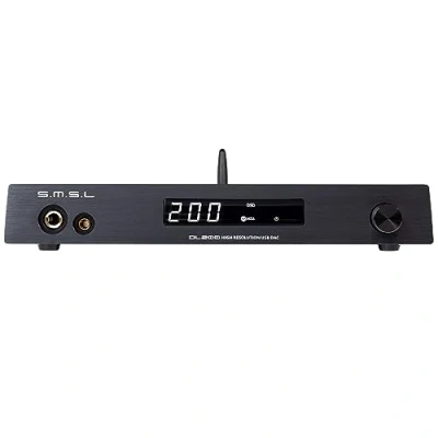 Immagine di S.M.S.L DL200 Amplificatore per cuffie audio ES9039Q2M Chip di fascia alta MQA XMOS PCM768kHz/32bit DSD512 Ingresso USB/Ottico/Coassiale/Bluetooth THD+N 0,00006% con telecomando