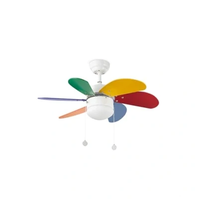Immagine di Ventilatore a Soffitto Lorefar 33179 Modello Palao Multicolor