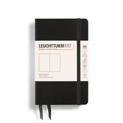 Immagine di LEUCHTTURM1917 317257 Taccuini Pocket (A6), Copertina rigida, 187 pagine numerate, Nero, Bianco
