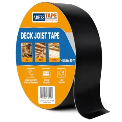 Immagine di ADHES Nastro Butilico Sigillante Impermeabile, 40mm x 15m, Resistente alle Intemperie per Travetti Deck, Ideale Piattaforme in Legno, Travi, Tetti