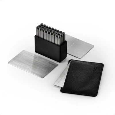 Immagine di SecuX XSEED Plus Secure Bitcoin Wallet Crypto Seed Storage Piastre d&#039;acciaio (Steel Punch Set incluso) Compatibile con SecuX, Ledger, Trezor Portafogli Hardware