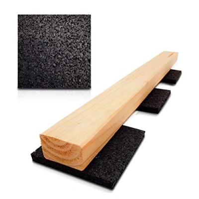 Immagine di My Plast 100 tappetini in gomma resistenti all&#039;acqua per terrazze, e alle intemperie, 90 x 10 mm