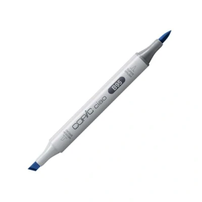 Immagine di Copic Ciao Pennarello Grafico con Doppia Punta, 11 g , Blu (Luce Grigiastro Cobalto), 12 x 150 mm