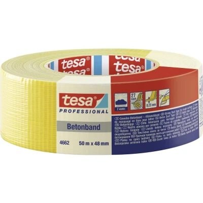 Immagine di Tesa 04662 00199 00 Nastro in tessuto tesa® Professional Giallo (L x L) 50 m 48 mm 1 pz.