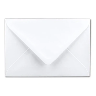 Immagine di Buste DIN B6, 120 x 180 mm, colore bianco, con lembo adesivo umido, grammatura da g/m² 50 Umschläge bianco