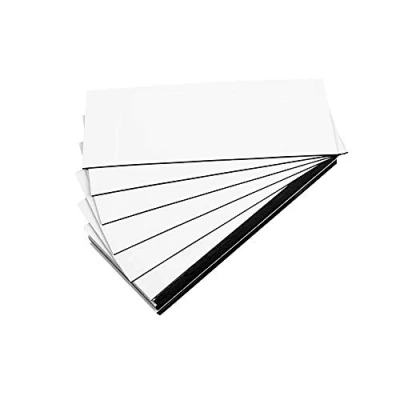 Immagine di Set di 25 etichette magnetiche colorate (bianco, lunghezza 5 cm larghezza 4 cm)