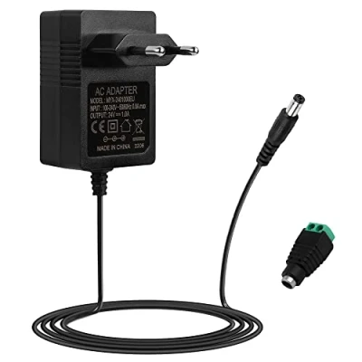 Immagine di Alimentatore di Rete 24V, Universale, AC/DC, Trasformatore Rete, Adattatore Commutazione, 100 240V, 50 60HZ, per Radio, luce Notturna, Speedport, Barre