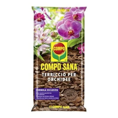 Immagine di Compo Sana Terriccio Per Orchidee, Una Fioritura Ottimale, 5 L, Trasparente
