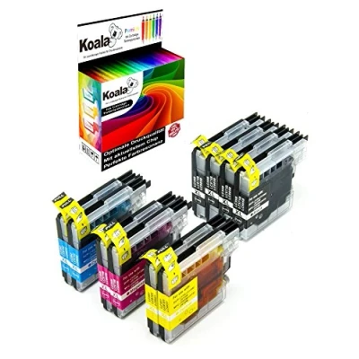 Immagine di Koala Cartuccia d&#039;inchiostro Compatibili per Brother LC985 LC980 LC1100 DCP 145C 195C 165C MFC 250C 490CW 5490CN 5890CN 6490CW (4 Nero, 2 Ciano, Magenta, Giallo)