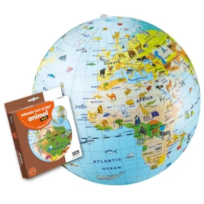 Immagine di CALY Inflatable globe &quot;Animals&quot; 50cm 049B