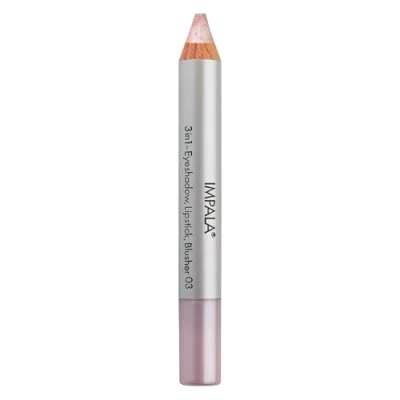 Immagine di Impala Matita Jumbo 3 in 1 Colore 03 Rosa Chiaro Ombretto, Rossetto e Blush Texture Liscia di Lunga Durata Intenso
