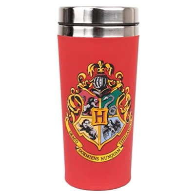 Immagine di Harry Potter Tazza da Viaggio HP 450ml/15,5oz Con Doppia Parete in Acciaio Inossidabile Caffè Caldo Freddo Mantiene la Temperatura per 5 Ore Merchandising Ufficiale