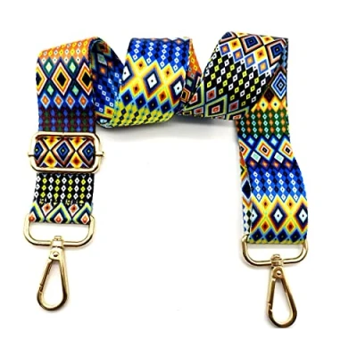 Immagine di Tracolla per Borse Donna Colorato Cinghia Della Borsa Larga, Regolabile con Gold Moschettone, Durevole Crossbody Borsa, Borsetta, Chitarra DIY Spalla Accessori Ragazze, 04