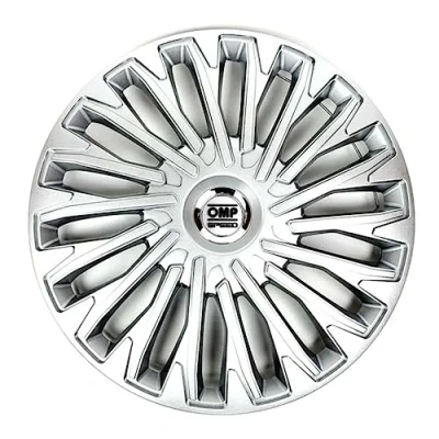 Immagine di OMP SPEED SET 4 COPRICERCHI MOD. STINGER ARGENTO 16 POLLICI