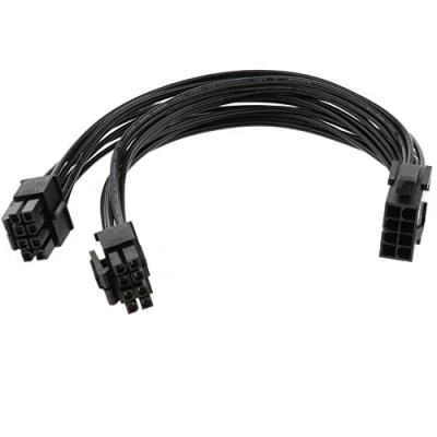 Immagine di Gintai Cavo splitter Power per 8 pin femmina a Dual (4 + 4) maschio 18 AWG CPU