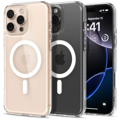 Immagine di Spigen Ultra Hybrid Magfit TPU Back Cover Trasparente Apple iPhone 16 Pro Max