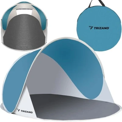 Immagine di Mt malatec tente de plage pop up protection uv légère 10178 dimensions : 145 x 100 70 cm
