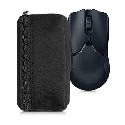 Immagine di kwmobile Custodia Mouse Wireless Compatibile con Universal Gaming Neoprene Astuccio Porta PC nero