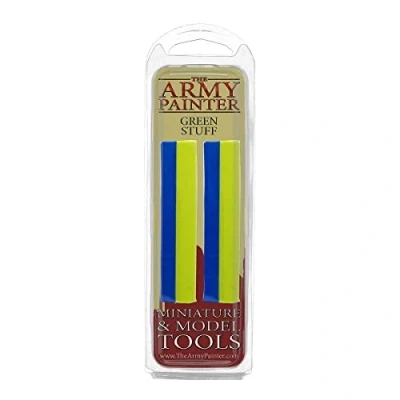 Immagine di The Army Painter Green Stuff 2 Parti di Mastice Epossidico Pasta da Modellare Adesiva Per Scolpire, Assemblare e Trasformare Modelli in Miniature Plastica, Resina Metallo