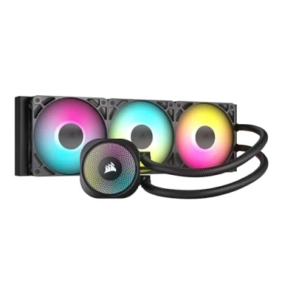 Immagine di CORSAIR NAUTILUS 360 RS ARGB Raffreddatore CPU a Liquido 360mm AIO Connessione Diretta alla Scheda Madre Intel LGA 1851/1700, AMD AM5/AM4 3x RS120 Ventilatori Inclusi Nero