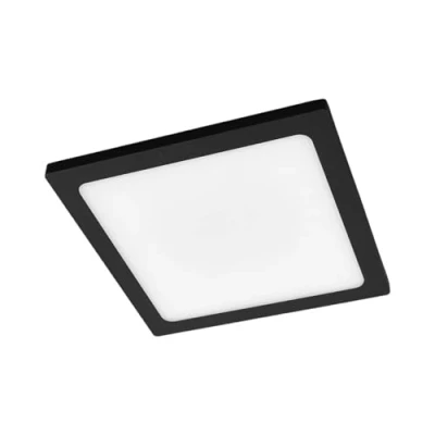 Immagine di Plafoniere LED &#039;Mabella&#039; con sensore di movimento (Moderno) colore Nero, in Alluminio (1 luce, lampadina inclusa) Lucande lampada da esterni per giardino, terrazzo, balcone e casa, plafoniera
