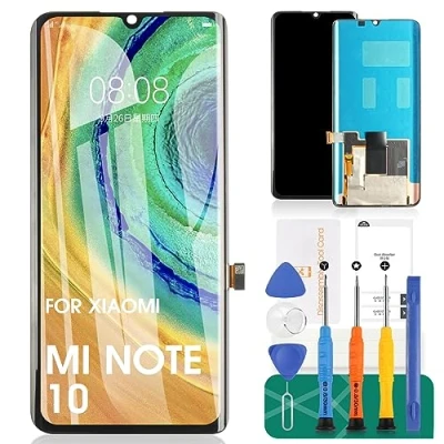 Immagine di per Xiaomi Mi Note 10 LCD Pro Sostituzione Dello Schermo Lite Touch Screen Digitizer Assembly Kit di Riparazione (nero, non Redmi 10/10 pro)
