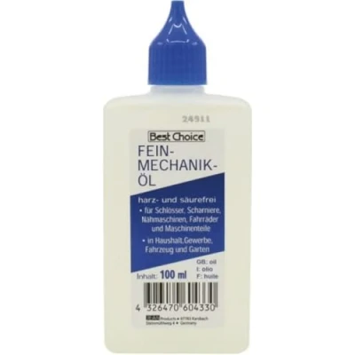 Immagine di Osma Flacone da 100 ml di olio per macchine cucire, universale, ad alta viscosità, resina non e inodore, ideale componenti meccanici fini, cerniere, porte, finestre, rasoi elettrici