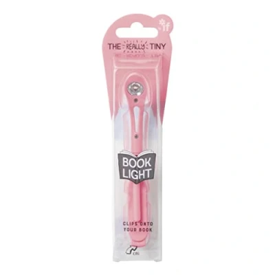 Immagine di IF Really Tiny Book Light (Pink) Compact Reading Lights for Books in Bed Flexible Clip On A Great Lamp with Batteries Included