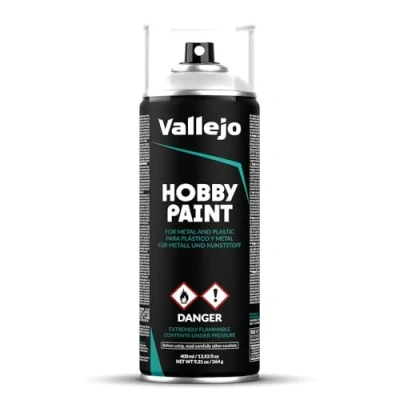 Immagine di Vallejo Hobby Paint Primer a Base d&#039;Acqua, Colore Grigio, 400 ml (Confezione da 1), 028011